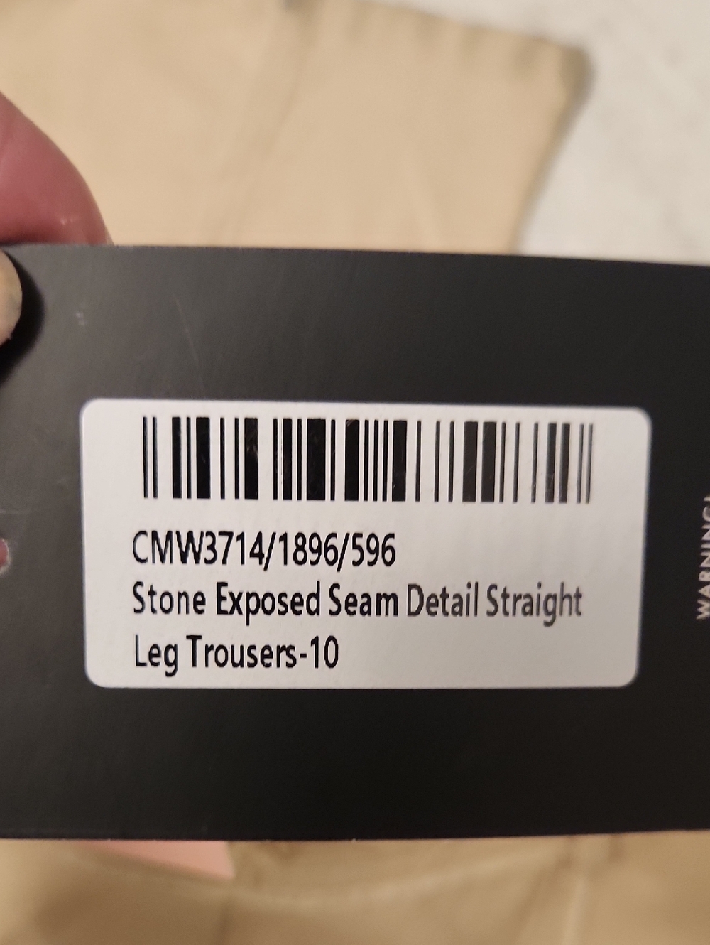 Khaki Casual Straight-Leg Pants Size 6 - Picture 2 of 6